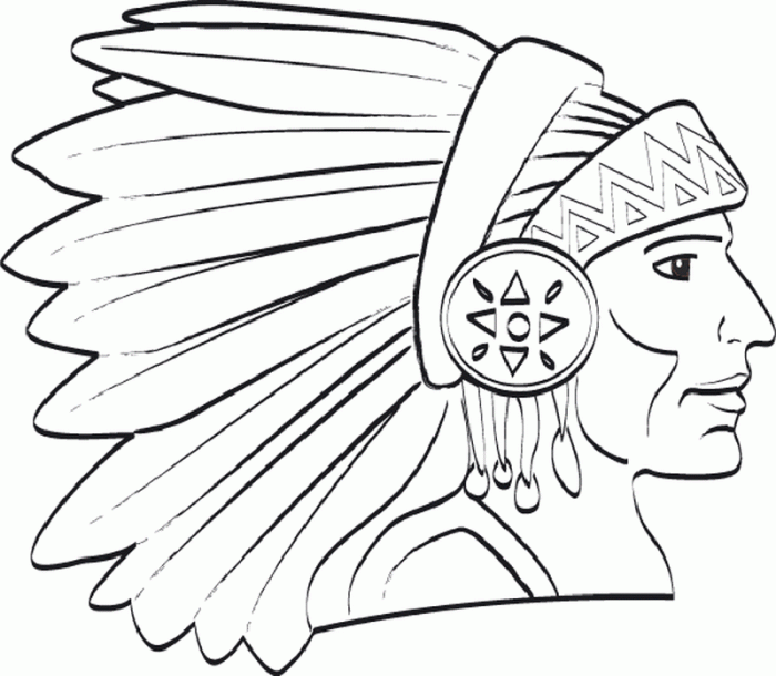 Native american coloring book pages