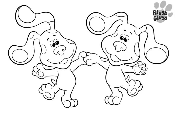 Blue clues coloring book