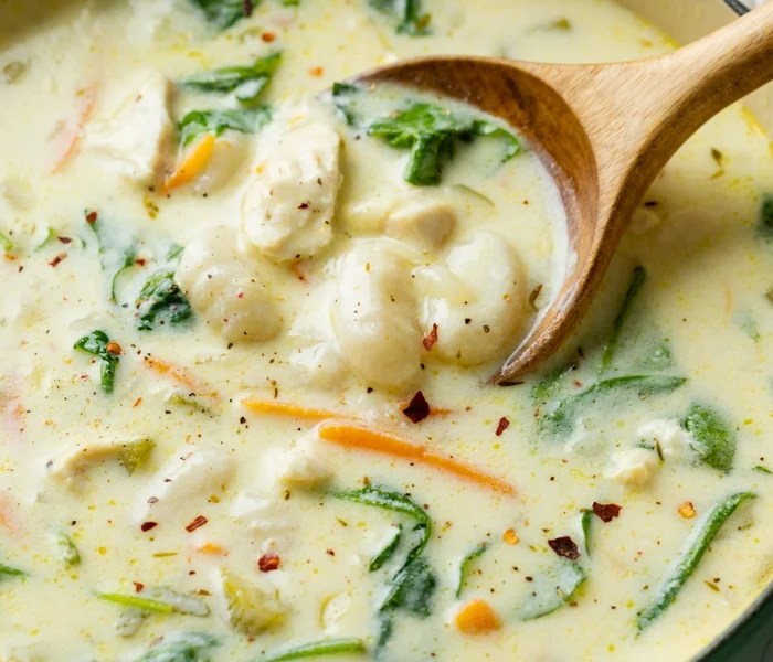 Recipe for olive garden gnocchi soup