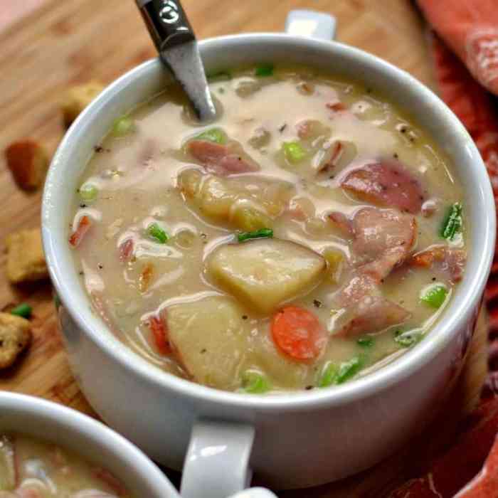 Potato soup recipe with ham