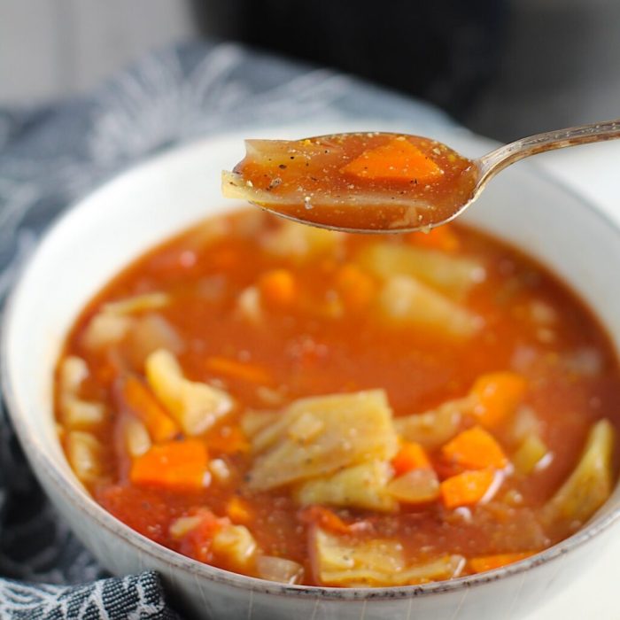 Cabbage soup detox recipe