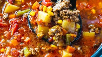 Veggie beef soup recipe crock pot