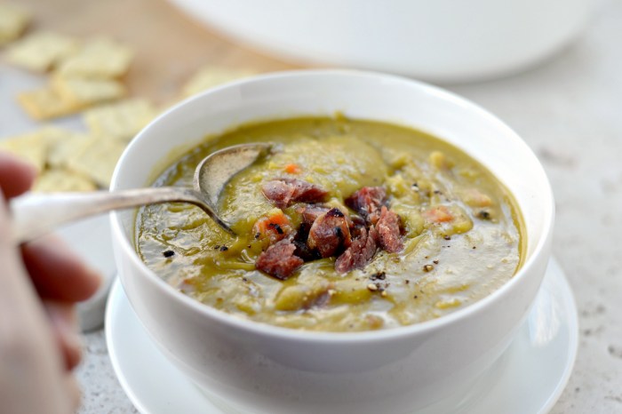 Recipe for split pea ham soup