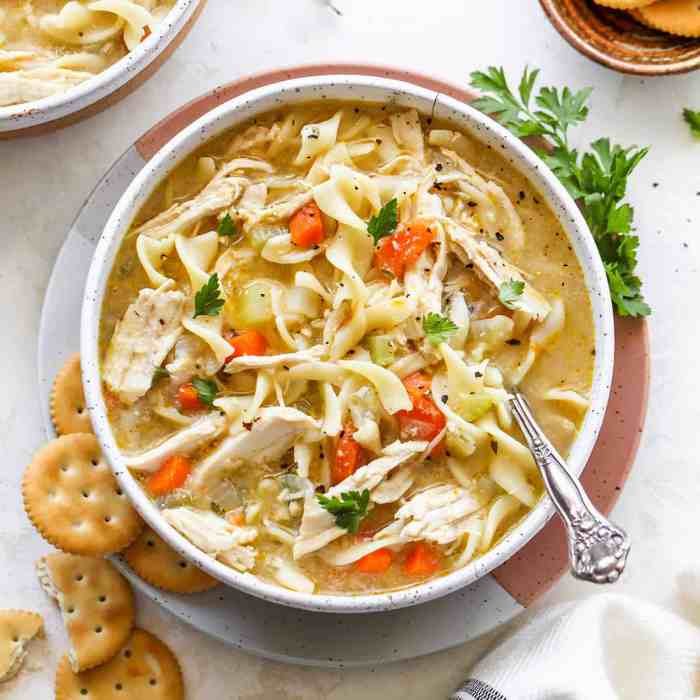 Healthy chicken noodle soup recipe