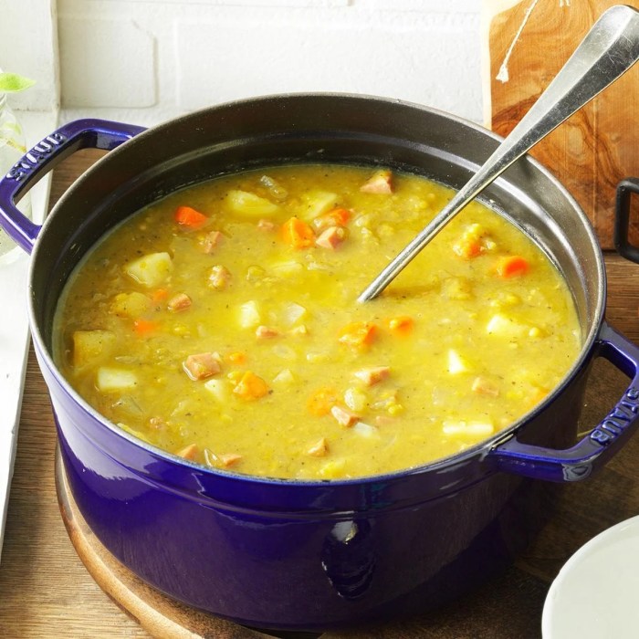 Recipe for split pea ham soup