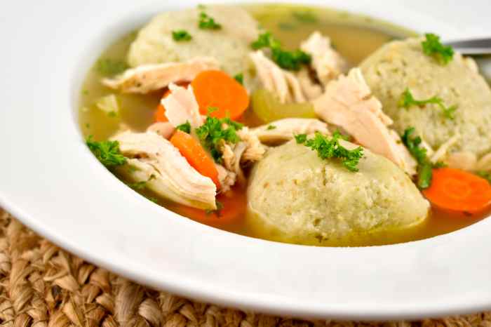 Matzah ball soup recipe