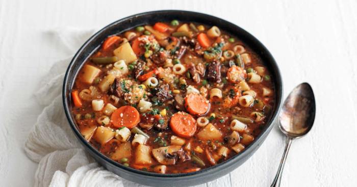 Beef stock soup recipe